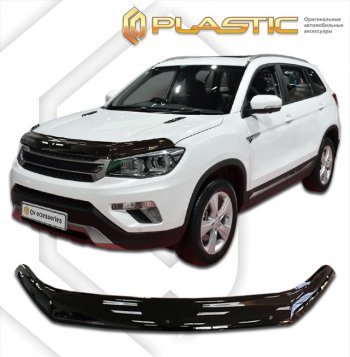 1 839 р. Дефлектор капота CA-Plastic  Changan CS75 (2013-2017) дорестайлинг (classic черный, без надписи)  с доставкой в г. Калуга. Увеличить фотографию 1