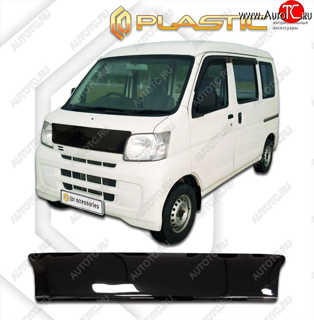 1 759 р. Дефлектор капота CA-Plastic  Daihatsu Hijet  S320 минивэн (2004-2007) дорестайлинг (classic черный, без надписи)  с доставкой в г. Калуга