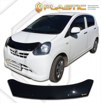 Дефлектор капота CA-Plastic Daihatsu Mira e:S LA300S,LA310S дорестайлинг (2011-2013)