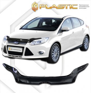 Дефлектор капота CA-Plastic Ford (Форд) Focus (Фокус)  3 (2010-2015) 3 универсал дорестайлинг