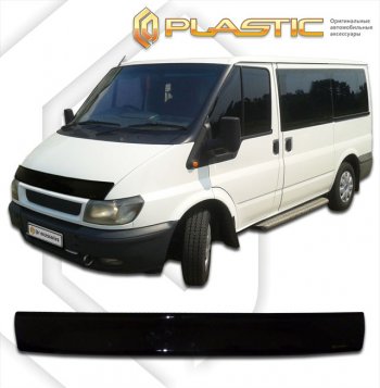 2 079 р. Дефлектор капота CA-Plastic  Ford Transit  3 (2000-2006) (classic черный, без надписи)  с доставкой в г. Калуга. Увеличить фотографию 1