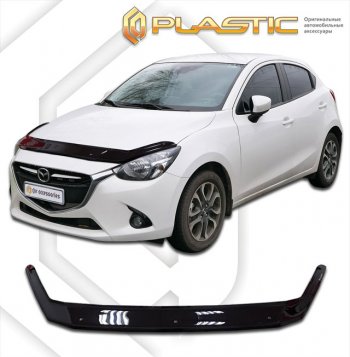 Дефлектор капота CA-Plastic Mazda 2/Demio DJ IV (2014-2019)