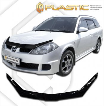 Дефлектор капота CA-Plastic Nissan Wingroad 2 Y11 рестайлинг универсал (2001-2005)