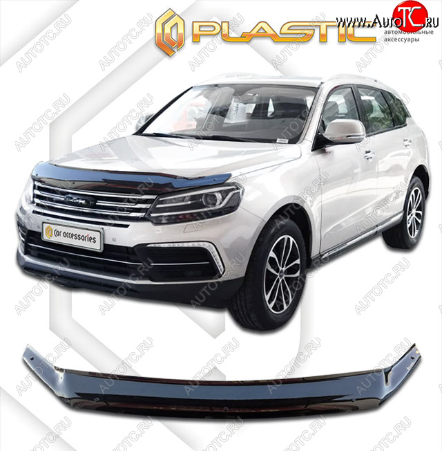 2 079 р. Дефлектор капота CA-Plastic  Zotye Coupa  B11F (2019-2021) (classic черный, без надписи)  с доставкой в г. Калуга