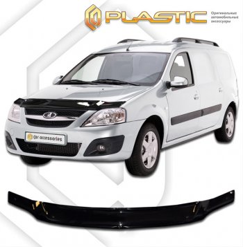 Дефлектор капота (фургон) CA-Plastic Лада (ваз) Ларгус (Largus) (2012-2021) дорестайлинг R90
