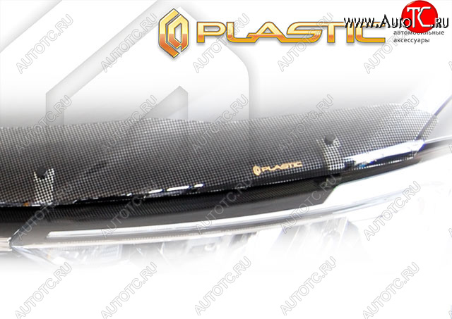 2 399 р. Дефлектор капота CA-Plastic  Chery Tiggo 7 PRO (2019-2024) (Шелкография черная)  с доставкой в г. Калуга