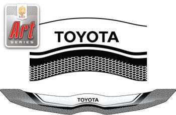 2 259 р. Дефлектор капота CA-Plastic  Toyota Verso  R20 (2009-2012) (серия ART белая)  с доставкой в г. Калуга. Увеличить фотографию 1
