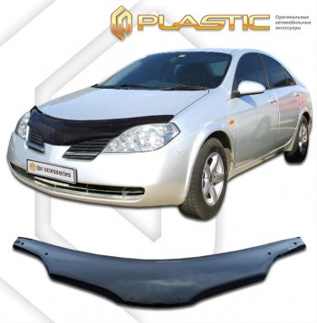 Дефлектор капота (правый руль) CA-Plastic Nissan (Нисан) Primera (Примера)  3 седан (2001-2008) 3 седан P12