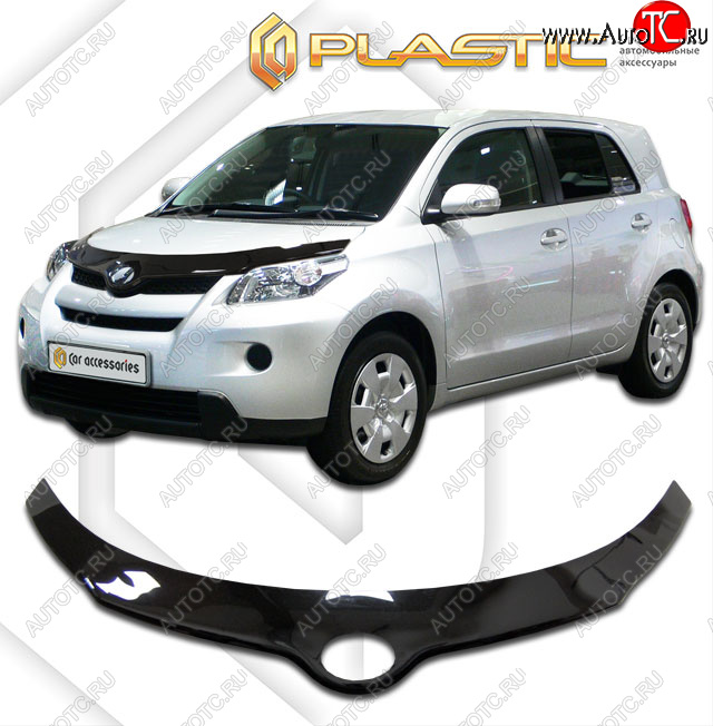 2 199 р. Дефлектор капота CA-Plastic  Scion xD (2007-2014) (classic черный, без надписи)  с доставкой в г. Калуга