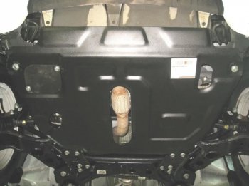 4 199 р. Защита картера двигателя и КПП (V-2,0; 2,4, установка на пыльник) ALFECO Geely Emgrand X7 дорестайлинг (2011-2015) (Сталь 2 мм)  с доставкой в г. Калуга. Увеличить фотографию 1