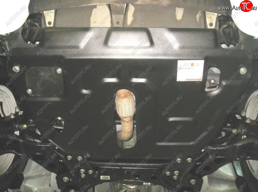 4 199 р. Защита картера двигателя и КПП (V-2,0; 2,4, установка на пыльник) ALFECO  Geely Emgrand X7 (2011-2018) (Сталь 2 мм)  с доставкой в г. Калуга