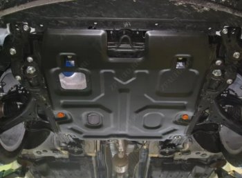 4 599 р. Защита картера двигателя и КПП (V-2,4) ALFECO Honda Accord 9 седан CR рестайлинг (2016-2020) (Сталь 2 мм)  с доставкой в г. Калуга. Увеличить фотографию 1