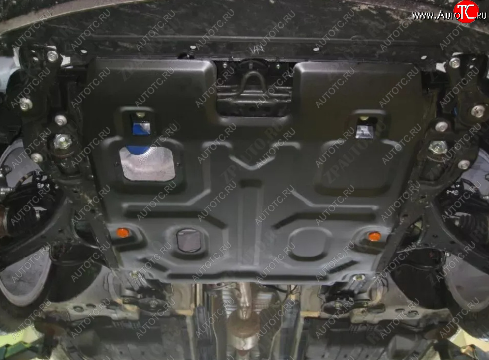 4 599 р. Защита картера двигателя и КПП (V-2,4) ALFECO Honda Accord 9 седан CR рестайлинг (2016-2020) (Сталь 2 мм)  с доставкой в г. Калуга