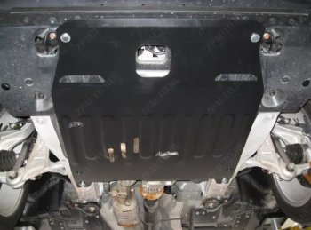 4 299 р. Защита картера двигателя и КПП (V-3,5) Alfeco  Honda Legend  4 KB1 (2004-2012) (Сталь 2 мм)  с доставкой в г. Калуга. Увеличить фотографию 1
