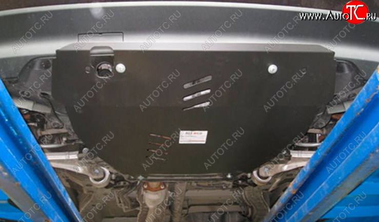 5 949 р. Защита картера двигателя и КПП Alfeco  Honda Pilot  YF4 (2011-2015) (Сталь 2 мм)  с доставкой в г. Калуга