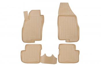 Комплект ковриков в салон (полиуретан, бежевые) FIAT Fiat Grande Punto (2012-2024)