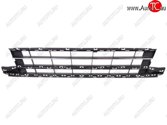 5 199 р. Центральная решетка переднего бампера (пр-во Тайвань) TYG Volkswagen Passat B8 седан дорестайлинг (2015-2019) (молдинг хром)  с доставкой в г. Калуга