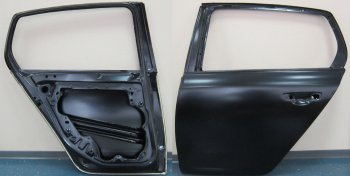 16 749 р. Левая дверь задняя BodyParts Volkswagen Golf 6 хэтчбэк 5 дв. (2008-2014) (Неокрашенная)  с доставкой в г. Калуга. Увеличить фотографию 1