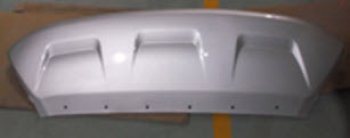 2 389 р. Накладка на передний бампер (серебристая) BodyParts Ford Kuga 2 рестайлинг (2016-2019)  с доставкой в г. Калуга. Увеличить фотографию 1