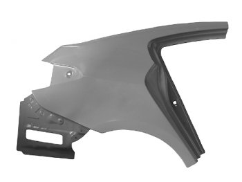 15 399 р. Правое крыло заднее BodyParts  KIA Cerato  3 YD (2013-2019)  с доставкой в г. Калуга. Увеличить фотографию 1