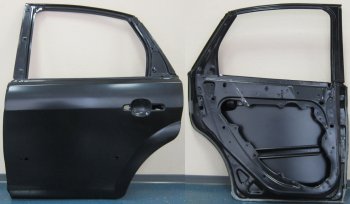 10 849 р. Левая дверь задняя BodyParts Ford Focus 2 седан рестайлинг (2007-2011) (Неокрашенная)  с доставкой в г. Калуга. Увеличить фотографию 1