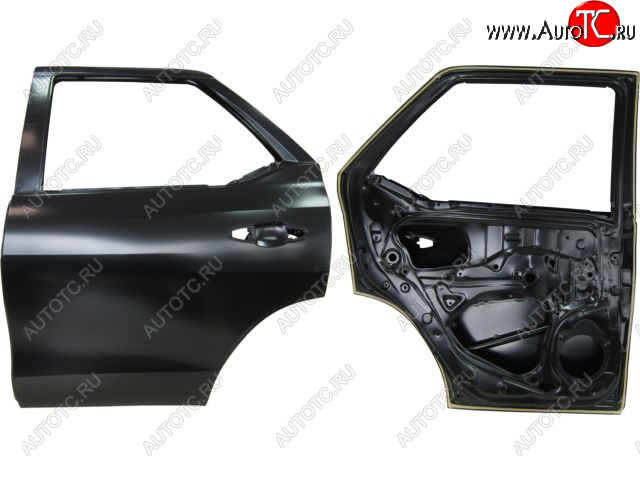 22 449 р. Левая дверь задняя BodyParts Toyota Fortuner AN160 дорестайлинг (2015-2020) (Неокрашенная)  с доставкой в г. Калуга