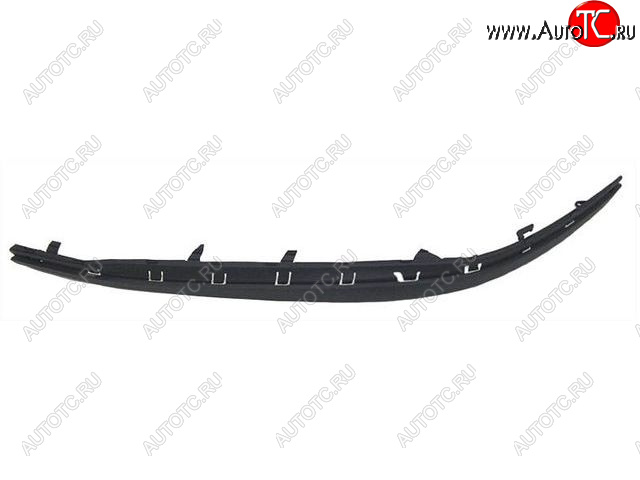 379 р. Левый молдинг переднего бампера BODYPARTS  Skoda Octavia  A5 (2004-2008) дорестайлинг лифтбэк, дорестайлинг универсал (Черный)  с доставкой в г. Калуга