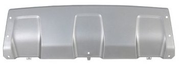 Накладка переднего бампера (серебро) BodyParts Renault Duster HS дорестайлинг (2010-2015)