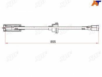 699 р. Трос ручного тормоза LH-RH SAT  Opel Astra  F - Vectra  A  с доставкой в г. Калуга. Увеличить фотографию 1