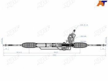 17 999 р. Рейка рулевая RHD SAT Subaru Impreza GH хэтчбэк (2007-2012)  с доставкой в г. Калуга. Увеличить фотографию 1