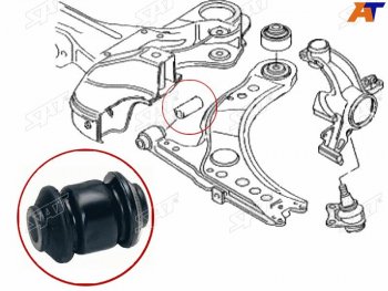 Сайлентблок рычага передний FR SAT Audi A3 (8LA хэтчбэк 5 дв.,  8L1 хэтчбэк 3 дв.), Skoda Fabia (Mk1,  Mk2), Octavia (A5), Volkswagen Golf (4)