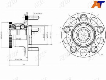 Ступичный узел задн. SAT Honda Odyssey 3 (2004-2008)