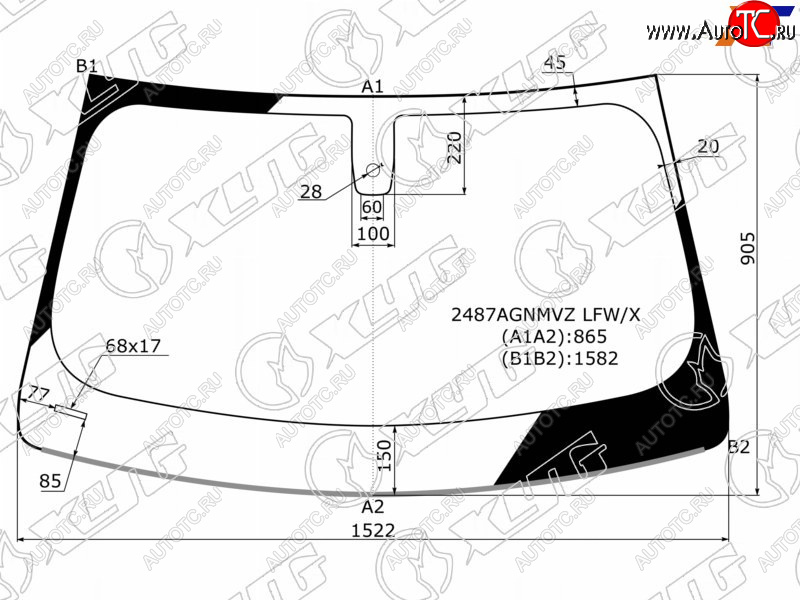 8 749 р. Стекло лобовое (Датчик дождя Молдинг) XYG  BMW X3  G01 (2017-2023) дорестайлинг, рестайлинг  с доставкой в г. Калуга