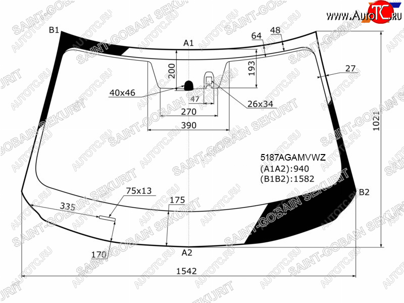 26 999 р. Стекло лобовое (Датчик дождя Молдинг) SAINT-GOBAIN SEKURIT Mazda CX-5 KF (2016-2024)  с доставкой в г. Калуга