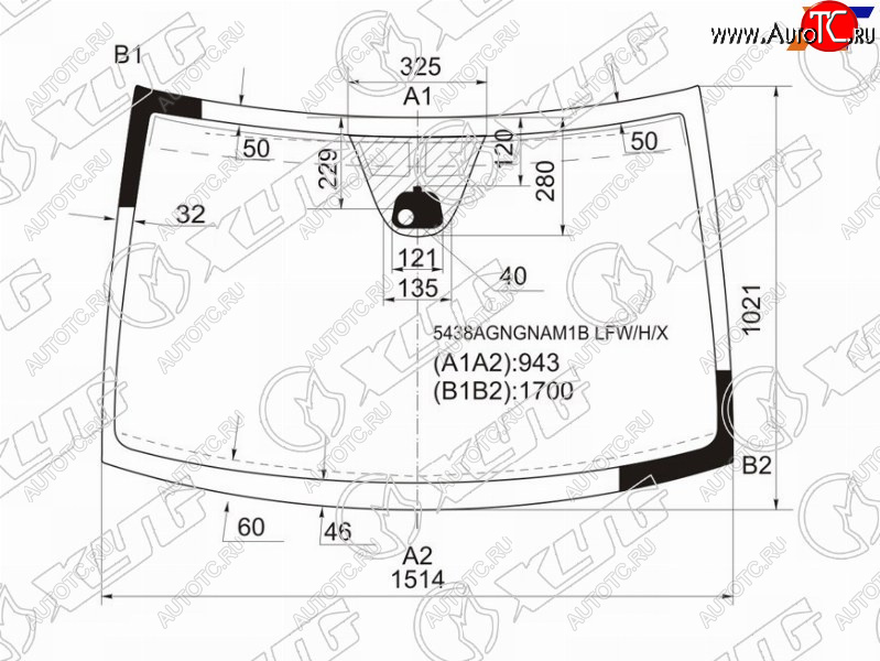 9 649 р. Стекло лобовое (Антенна Датчик дождя) XYG Mercedes-Benz Vito W639 дорестайлинг (2003-2010)  с доставкой в г. Калуга