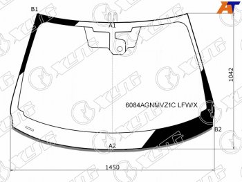 6 999 р. Стекло лобовое (Датчик дождя Молдинг) XYG  Nissan Qashqai  2 (2013-2019) J11 дорестайлинг  с доставкой в г. Калуга. Увеличить фотографию 1