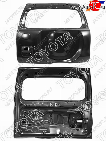 48 999 р. Дверь багажника (оригинал) TOYOTA  Toyota Land Cruiser Prado  J150 (2017-2024) (Неокрашенная)  с доставкой в г. Калуга