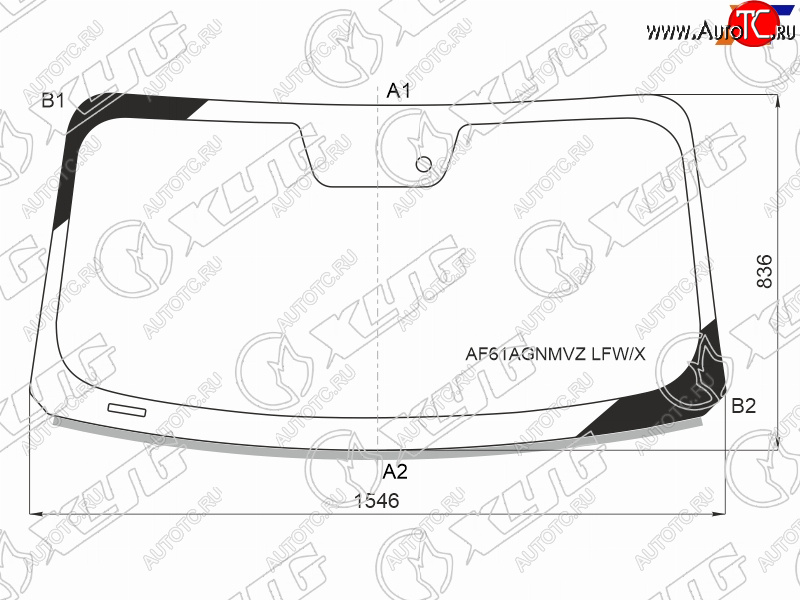 13 499 р. Стекло лобовое (Датчик дождя Молдинг) XYG  Ford Mustang  S550 (2013-2023) купе дорестайлинг, купе рестайлинг  с доставкой в г. Калуга