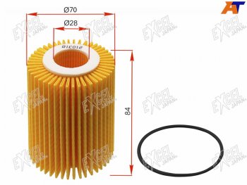 629 р. Фильтр масляный (картридж) EXCEL JAPAN  Lexus IS250  XE20 (2005-2013) седан дорестайлинг  с доставкой в г. Калуга. Увеличить фотографию 1