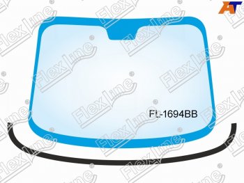 1 199 р. Молдинг лобового стекла (Снизу) FLEXLINE  Ford Focus  2 (2004-2011)  с доставкой в г. Калуга. Увеличить фотографию 1