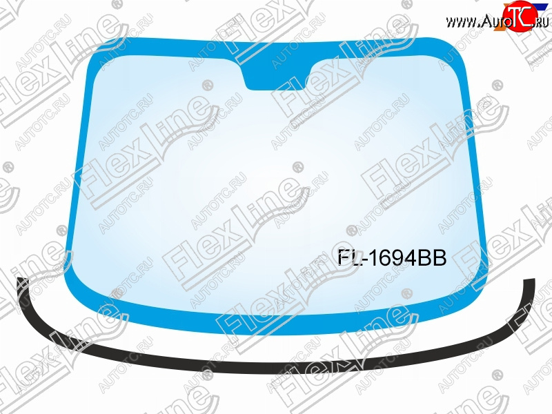 1 199 р. Молдинг лобового стекла (Снизу) FLEXLINE  Ford Focus  2 (2004-2011)  с доставкой в г. Калуга