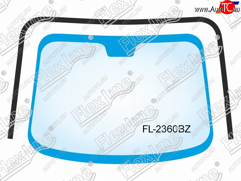 3 479 р. Молдинг лобового стекла (П-образный) FLEXLINE KIA Sorento BL рестайлинг (2006-2010)  с доставкой в г. Калуга