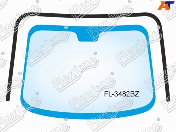 Молдинг лобового стекла (П-образный) FLEXLINE KIA Rio 3 QB дорестайлинг седан (2011-2015)