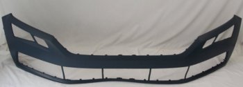 7 649 р. Бампер передний (с отверстиями под омыватели фар) BodyParts Skoda Kodiaq NU7 дорестайлинг (2017-2021) (Неокрашенный)  с доставкой в г. Калуга. Увеличить фотографию 1