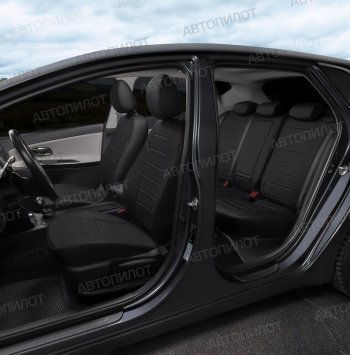 13 449 р. Чехлы сидений (экокожа) Автопилот  Audi A5  8T (2007-2016) (черный)  с доставкой в г. Калуга. Увеличить фотографию 8