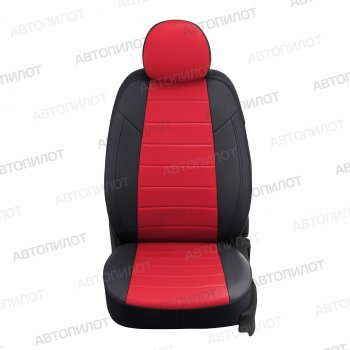 13 449 р. Чехлы сидений (экокожа) Автопилот  Audi A5  8T (2007-2016) (черный/красный)  с доставкой в г. Калуга. Увеличить фотографию 2