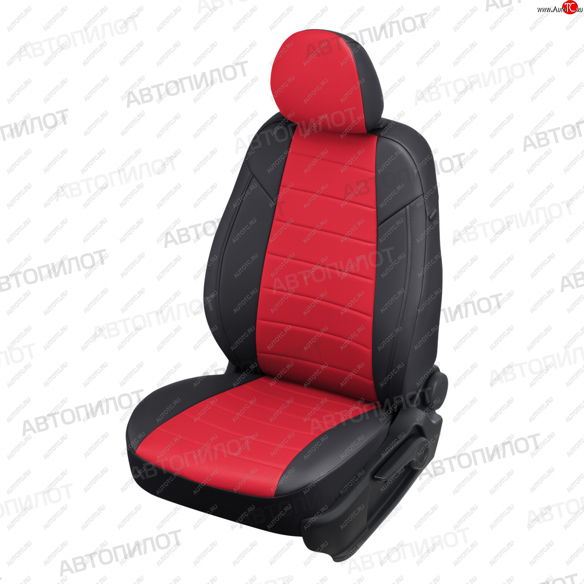 13 449 р. Чехлы сидений (экокожа) Автопилот  Audi A5  8T (2007-2016) (черный/красный)  с доставкой в г. Калуга