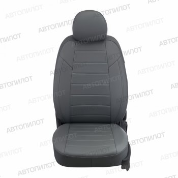 13 449 р. Чехлы сидений (экокожа) Автопилот  Audi A5  8T (2007-2016) (серый)  с доставкой в г. Калуга. Увеличить фотографию 2