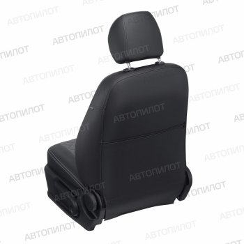 13 999 р. Чехлы сидений (экокожа) Автопилот Ромб  Audi A5  8T (2007-2016) (черный/серый)  с доставкой в г. Калуга. Увеличить фотографию 4