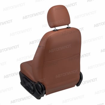 13 449 р. Чехлы сидений (экокожа/алькантара) Автопилот  Audi A5  8T (2007-2016) (коричневый)  с доставкой в г. Калуга. Увеличить фотографию 2